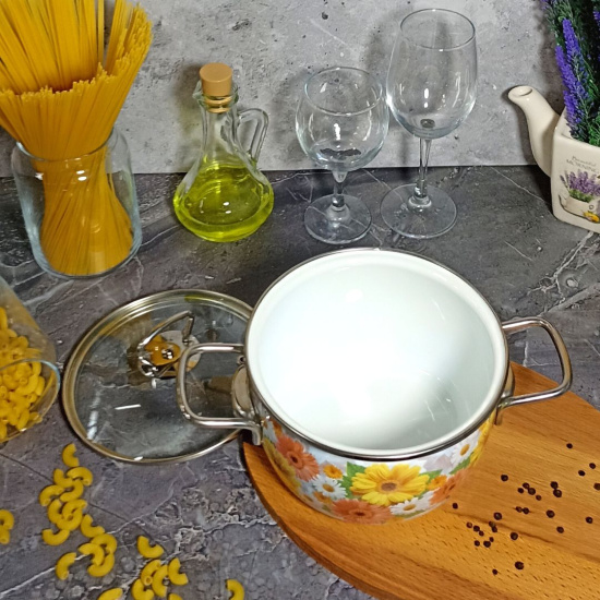 Кастрюля 2,0л сф. Fernanda 1SC165S белосн.