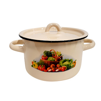 Кастрюля 1,5л 1с15/с1 крем. Сентябрь Кастрюля 1,5л 1с15/с1 крем. Сентябрь