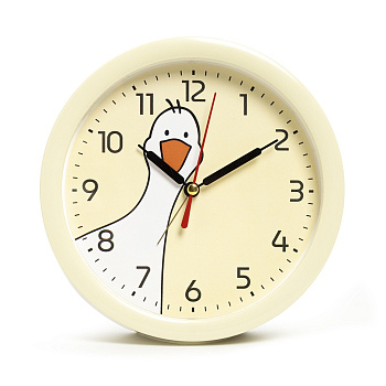 Будильник кварц. 15см корпус желтый Гусь В4-055