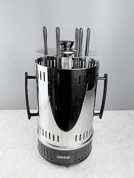 Электрошашлычница, 1000Вт Orvica, 6 шампуров ORM-8612 OLS-225-20 Электрошашлычница, 1000Вт Orvica, 6 шампуров ORM-8612 OLS-225-20