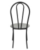 Стул "Капля" к\з стег.Сталь н.черный