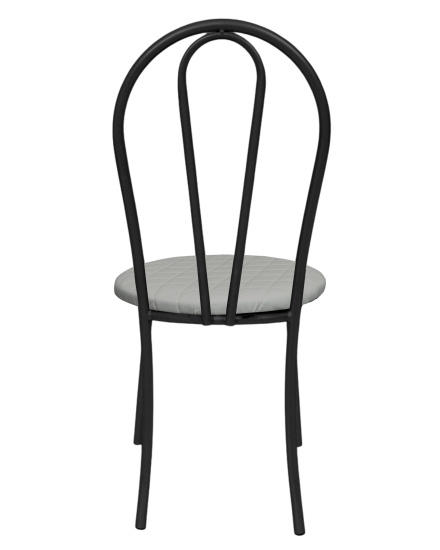 Стул "Капля" к\з стег.Сталь н.черный