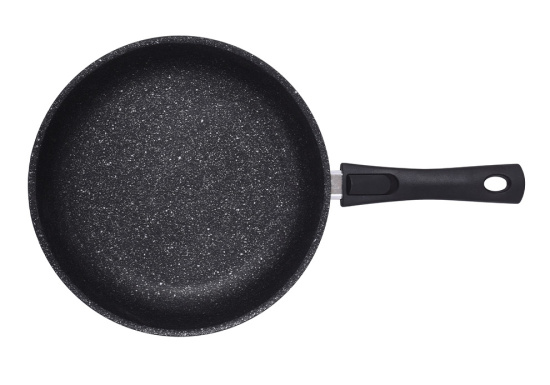 Сковорода 260/60мм со съемной ручкой,soft touch АП(темный мрамор) смт264а