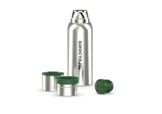 Термос "BIOSTAL-Охота" у/г с двумя чашками NВА-1200