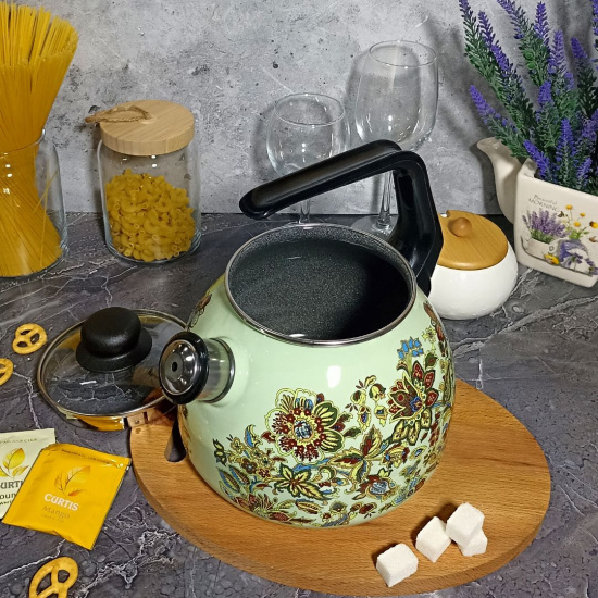 Чайник для плиты 3,0л со св. Imperio 1Rc12 салат. Чайник для плиты 3,0л со св. Imperio 1Rc12 салат.