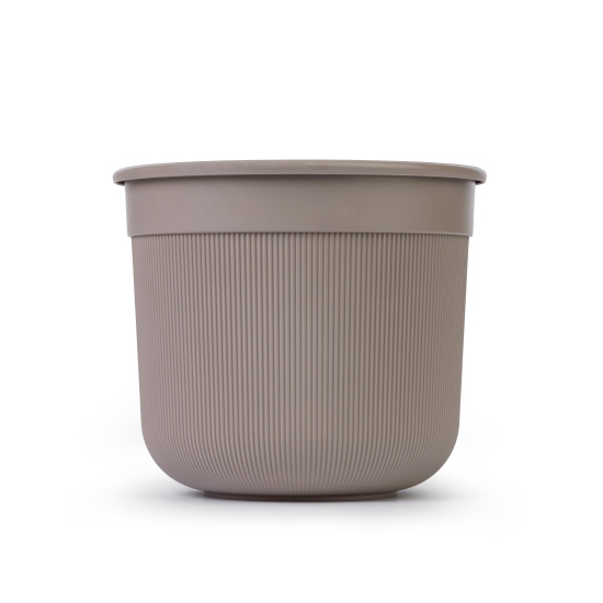 Горшок цв."Сканди" 1л (с дренажной вставкой)(какао) М9159