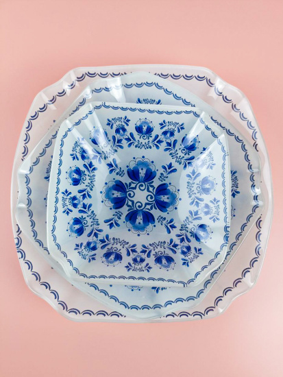 Набор салатников (3пр.) Lavenir 15*15/20*20/23*23 см, S3720/3-Z314 стекло 85545