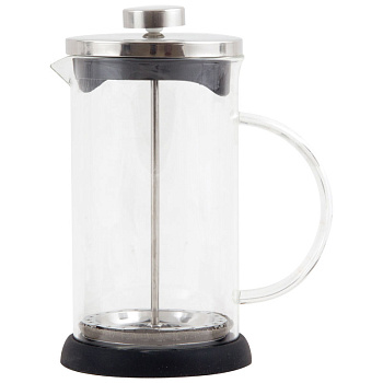 Чайник/кофейник (кофе-пресс) стекл. GFP01-600ML, цвет черный (950066)