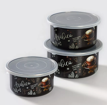 Набор салатников АРАБИКА (корич) 