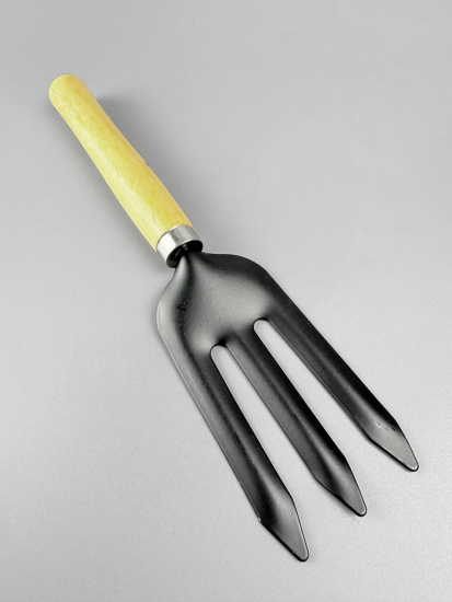 Набор садовых инструментов с деревянной ручкой (лопатка, вилка, рыхлитель) OLS-247-1