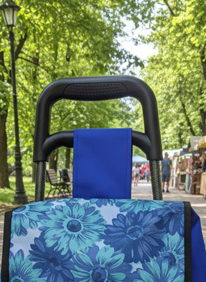 Сумка на колесах хозяйственная с сиденьем OLS-10873-3