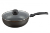 61692437 Сотейник 240мм, 1 ручка,ст/кр ап Сплав А5 "Лён"