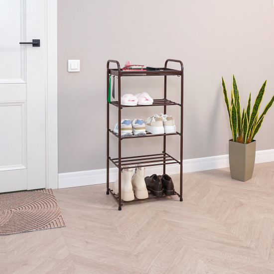 Подставка для обуви "Альфа 15" (Коричневый)(5-ти полочная,40см)