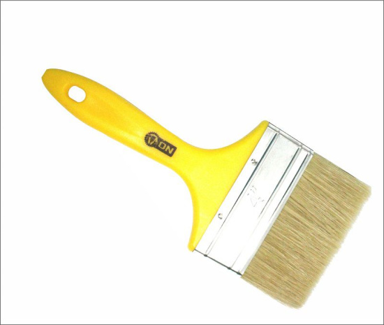 Кисть малярная плоская "Мастер" нат. щетина 4"(100мм) пласт.ручка 02-01-440