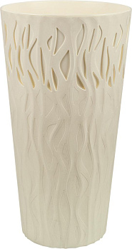 Горшок для цветов InGreen Winds D340мм/40л с дренажной вставкой 18,7л белоснежный жасмин IG652210048