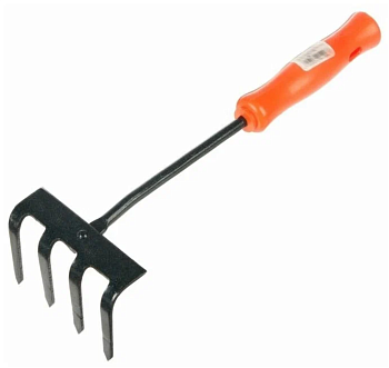 Грабли 4-х зубые с пластиковой ручкой, (АРТИ) MW-2527