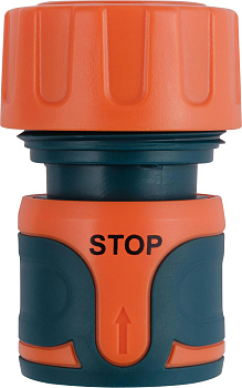 Коннектор IN GREEN GARDEN быстросъемный с аквастопом для шланга 3/4 SOFTEL GG556012055