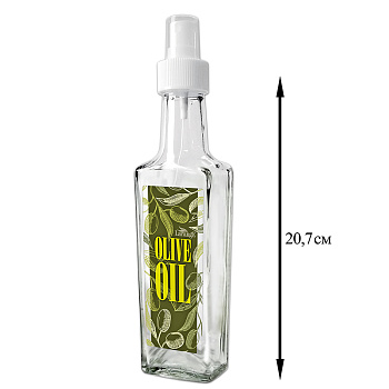 Бутылка с кноп. дозатором для масла/соусов, 250 мл, стекло  626-2094