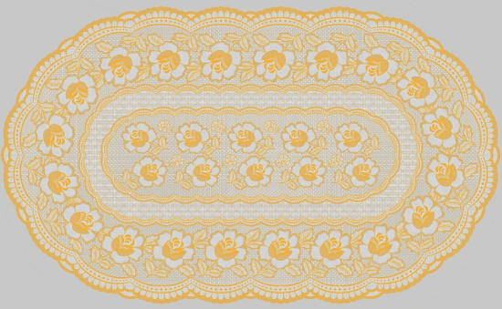 Салфетка Grace Лейс 100х60 LO-1026A Золото овальная