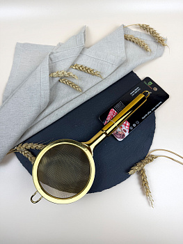 Сито золото с ручкой  OLS-391-11