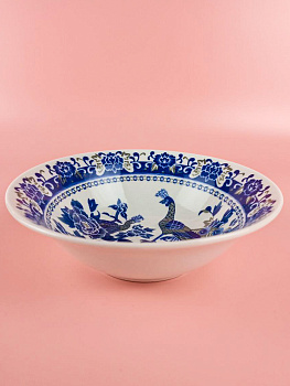 Салатник Lavenir "Павлин" 320 мл, 15,5 см, 6" сгк6-1370 гладкий край фарфор 104164