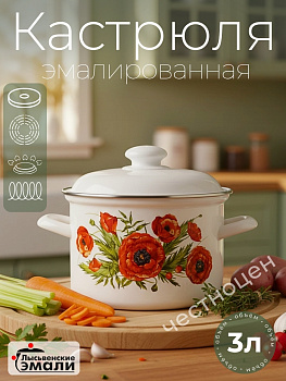 Кастрюля 3,0 л. (Июнь) (С-1612АП2/4Жм)