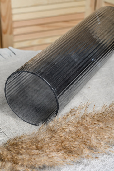 Ваза "Инфинити" d-130мм h-350мм арт.1907-Н5 "Графит" 