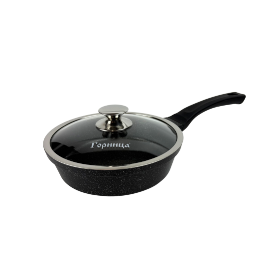 Сковорода 240мм Юбил. индукц. пласт/руч. с кр. (п/у), Ис8243юб