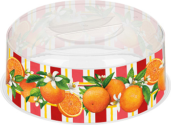 Крышка для СВЧ "Bergamo" D250мм с декором "Сицилия" (бесцветный) 223136101/00