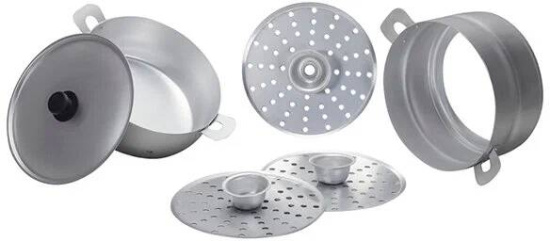 Манты-казан 4,5л с 3 дисками 2,1кг Сплав А5 18453