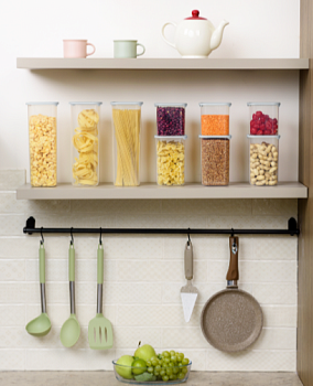 Банка для сыпучих продуктов Sugar&Spice Vanilla квадратная 1,2л, с гибкой крышкой трюфельSE168510025