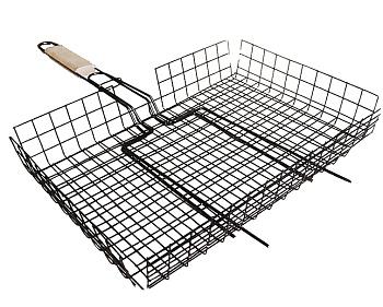 Решетка для барбекю глубокая "БОЛЬШАЯ"оксид.(410*335мм) 