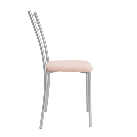 Стул "Хлоя" велюр крем (Ним 02) н.хром