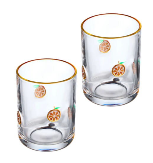 НАБОР СТАКАНОВ "FRUITY ORANGE" ИЗ 2 ШТ. 400 МЛ 685-134