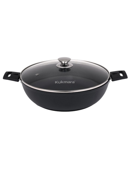 Сковорода - сотейник 300/85 со стекляной крышкой,антипригарное покрытие с308а Сковорода - сотейник 300/85 со стекляной крышкой,антипригарное покрытие с308а