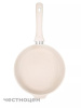 Сковорода глубокая 280мм с ручкой,АП линия "Грация" (белый/золото) сгбз280а