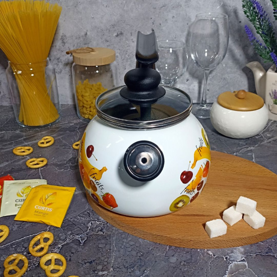 Чайник для плиты 2,0л 1RA12 белосн. со св. Fruits Чайник для плиты 2,0л 1RA12 белосн. со св. Fruits