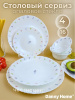 Набор столовой посуды на 4 перс. с рисунком 16предм. OLS-DM-29