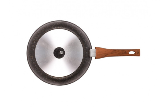 Сковорода 240мм со съемной ручкой,стеклянной крышкой, АП линия "Granit ultra" (black-gold) сгбг243а Сковорода 240мм со съемной ручкой,стеклянной крышкой, АП линия "Granit ultra" (black-gold) сгбг243а