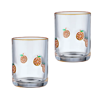 НАБОР СТАКАНОВ "FRUITY ORANGE" ИЗ 2 ШТ. 400 МЛ 685-134 НАБОР СТАКАНОВ "FRUITY ORANGE" ИЗ 2 ШТ. 400 МЛ 685-134