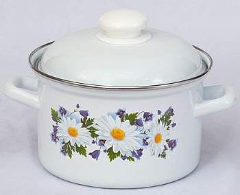 Кастрюля 6,0л 1618АП2/4  "Ромашковое поле"