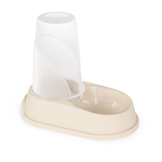 Автокормушка и автопоилка ALTA для кошек и собак 1,5л (бежевый) М8718