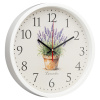 3027-042 (10) Часы настенные круг d=30см, корпус белый "Лаванда", Рубин