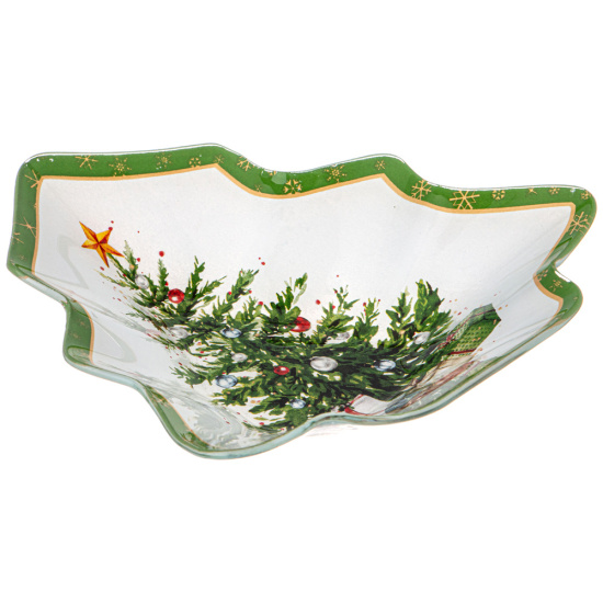 БЛЮДО ДЛЯ СЕРВИРОВКИ КОЛЛЕКЦИЯ "РОЖДЕСТВЕНСКАЯ СКАЗКА" 20 СМ 198-379