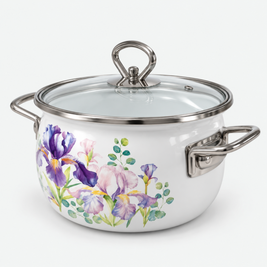 Кастрюля 2,0 литра (Ирисы Irises) Е-4210САП4/4