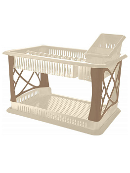 Сушилка для посуды Sugar&Spice 2-х яр. с сушилкой для стол.приб. и поддоном шампань SE155812001