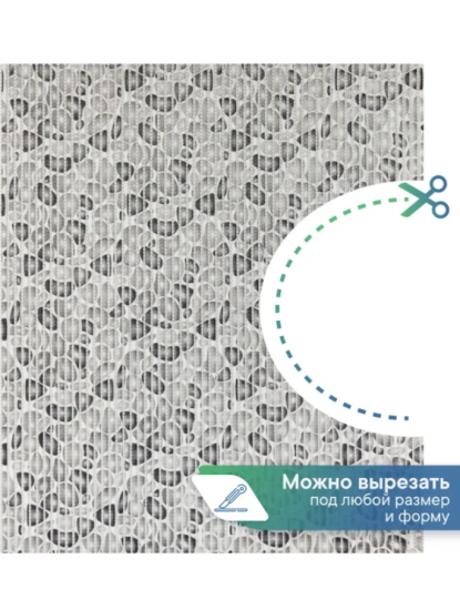 Коврик напольный из вспененного ПВХ 1,30х15м V15-grey 