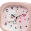 В5-018 Будильник кварц, корпус розовый "Альпака"
