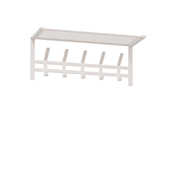 Вешалка с полкой "Торонто 21", hanger with shelf (Белый),,