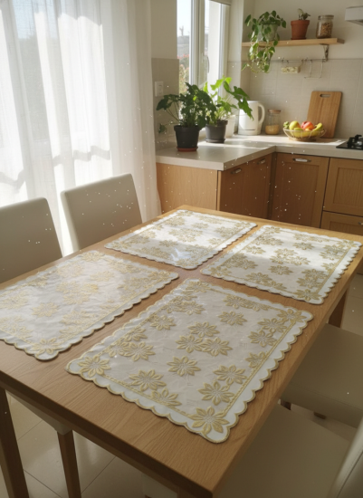 Салфетка 30*45см Lace золото/беж SG-128